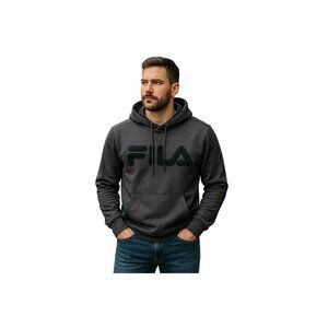 Fila Mens Black Hoodie  Size S